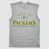Green Bay Packers Logo Athletic 2000s Tank - Heather Gray Vintage cheap