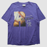 Colorado Rockies Lee Apparel 90s T-Shirt Purple Vintage