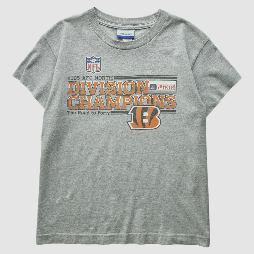 Cincinnati Bengals Reebok 2005 T-Shirt - Gray Vintage sale