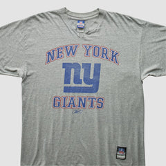 New York Giants Reebok 2000s T-Shirt - Heather Gray Vintage for sale