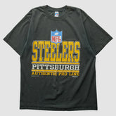 Pittsburgh Steelers Russell 1995 T-Shirt - Black Vintage sale