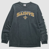 New Orleans Saints NFL 2000s Long Sleeve T-Shirt - Black Vintage online