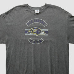 Baltimore Ravens NFL 2010s Long Sleeve T-Shirt - Dark Heather Gray Vintage cheap