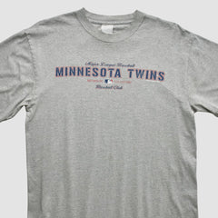 Minnesota Twins Majestic 2002 T-Shirt Heather Gray Vintage