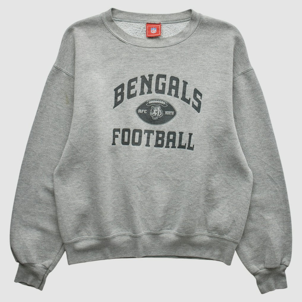 Cincinnati Bengals NFL 2000s Pullover Sweatshirt - Heather Gray Vintage for sale