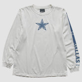 Dallas Cowboys Reebok 2010s Long Sleeve T-Shirt - White Vintage online