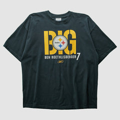 Pittsburgh Steelers Reebok 2000s T-Shirt - Black Vintage for sale