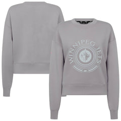 Winnipeg Jets Levelwear Women's Slate & Snow Sponge Tri-Blend Sweatshirt - Gray Sweatshirts