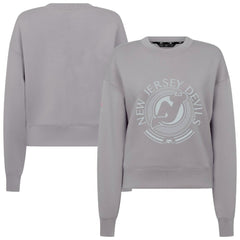 New Jersey Devils Levelwear Women's Slate & Snow Sponge Tri-Blend Sweatshirt - Gray Sweatshirts
