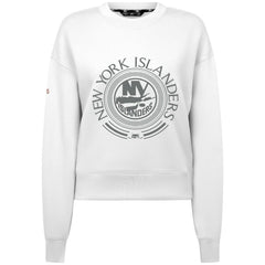 New York Islanders Levelwear Women's Slate & Snow Sponge Tri-Blend Sweatshirt - White Sweatshirts