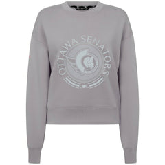 Ottawa Senators Levelwear Women's Slate & Snow Sponge Tri-Blend Sweatshirt - Gray Sweatshirts