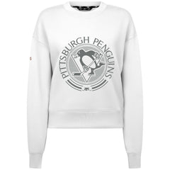 Pittsburgh Penguins Levelwear Women's Slate & Snow Sponge Tri-Blend Sweatshirt - White Sweatshirts
