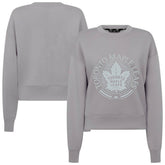 Toronto Maple Leafs Levelwear Women's Slate & Snow Sponge Tri-Blend Sweatshirt - Gray Sweatshirts