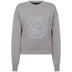 Columbus Blue Jackets Levelwear Women's Slate & Snow Sponge Tri-Blend Sweatshirt - Gray Sweatshirts