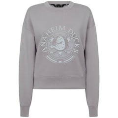 Anaheim Ducks Levelwear Women's Slate & Snow Sponge Tri-Blend Sweatshirt - Gray Sweatshirts