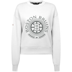 Boston Bruins Levelwear Women's Slate & Snow Sponge Tri-Blend Sweatshirt - White Sweatshirts