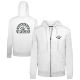 Minnesota Wild Levelwear Podium Chenille Logo Full-Zip Hoodie - White Hoodies