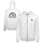 Utah Mammoth Levelwear Podium Chenille Logo Full-Zip Hoodie - White Hoodies