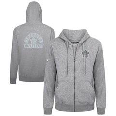 Toronto Maple Leafs Levelwear Podium Chenille Logo Full-Zip Hoodie - Gray Hoodies