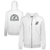 New Jersey Devils Levelwear Podium Chenille Logo Full-Zip Hoodie - White Jerseys