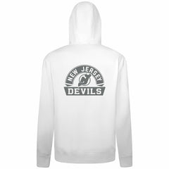 New Jersey Devils Levelwear Podium Chenille Logo Full-Zip Hoodie - White Jerseys