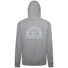 Chicago Blackhawks Levelwear Podium Banner Arch Full-Zip Hoodie - Gray Hoodies