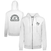 Dallas Stars Levelwear Podium Banner Arch Full-Zip Hoodie - White Hoodies