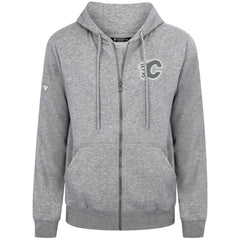 Calgary Flames Levelwear Podium Banner Arch Full-Zip Hoodie - Gray Hoodies