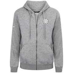 Boston Bruins Levelwear Podium Banner Arch Full-Zip Hoodie - Gray Hoodies