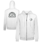 New York Islanders Levelwear Podium Banner Arch Full-Zip Hoodie - White Hoodies