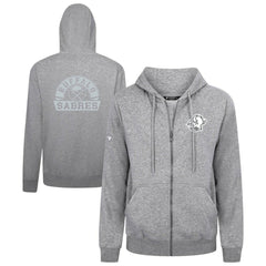 Buffalo Sabres Levelwear Podium Banner Arch Full-Zip Hoodie - Gray Hoodies