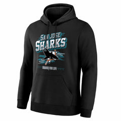 San Jose Sharks Fanatics Legacy Hoodie - Black Hoodies