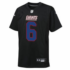 Jaxson Dart New York Giants Youth Fashion Game Jersey - Carbon Black sale
