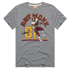 Art Monk Washington Commanders Homage Unisex Retired Player Classic Illustration Tri-Blend T-Shirt - Gray online