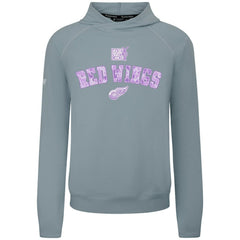 Detroit Red Wings Levelwear Hockey Fights Cancer Mandate Tri-Blend Hoodie - Gray Hoodies
