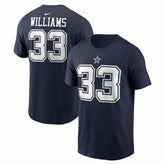 Javonte Williams Dallas Cowboys Name & Number T-Shirt - Navy for sale