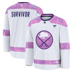 Buffalo Sabres Fanatics Hockey Fights Cancer Survivor Practice Jersey - White Jerseys