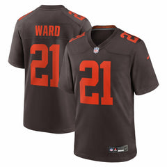 Denzel Ward Cleveland Browns Alpha Dawg Game Jersey - Brown on sale
