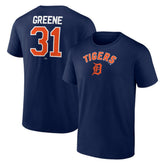 Riley Greene Detroit Tigers Winning Streak Name & Number T-Shirt Navy