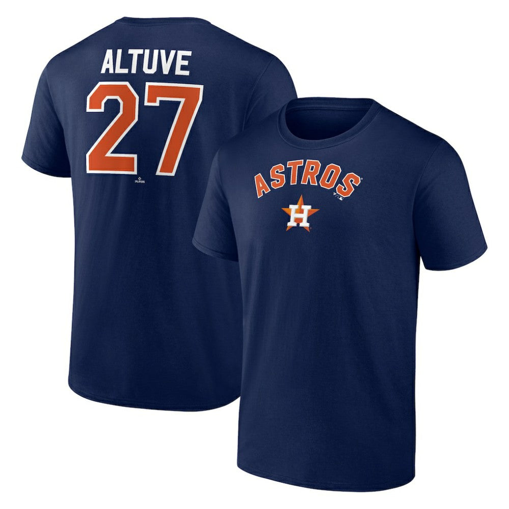 Jose Altuve Houston Astros Winning Streak Name & Number T-Shirt Navy