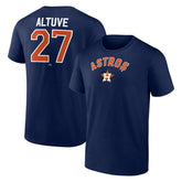 Jose Altuve Houston Astros Winning Streak Name & Number T-Shirt Navy