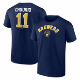 Jackson Chourio Milwaukee Brewers Winning Streak Name & Number T-Shirt Navy