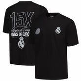 Real Madrid Peace Collective Unisex European Champions Heavyweight T-Shirt Discount - Black