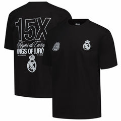 Real Madrid Peace Collective Unisex European Champions Heavyweight T-Shirt Discount - Black