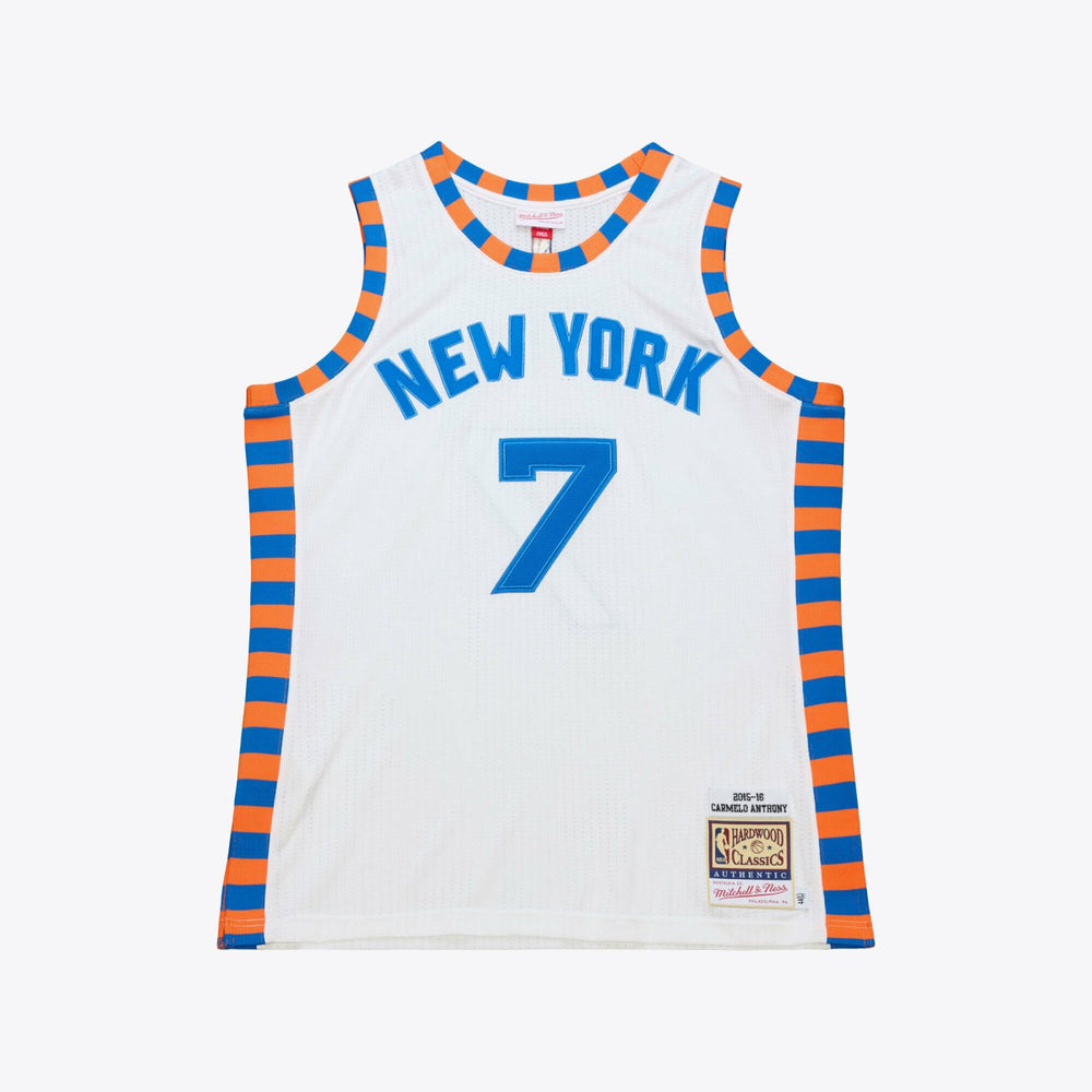 Carmelo Anthony New York Knicks 2015-16 Hardwood Classics Authentic Jersey - White for sale