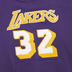 Magic Johnson Los Angeles Lakers Name & Number Hoodie - Purple on sale