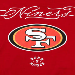 San Francisco 49ers Born x Raised Unisex Fine Line Hoodie - Scarlet for sale
