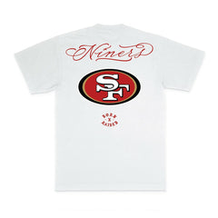 San Francisco 49ers Born x Raised Unisex Fine Line T-Shirt - White for sale