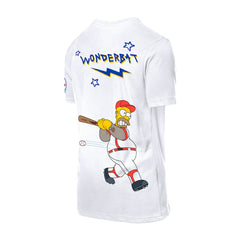 Toronto Blue Jays MLB x Simpsons Homer Wonderbat T-Shirt White