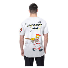 Atlanta Braves MLB x Simpsons Homer Wonderbat T-Shirt White